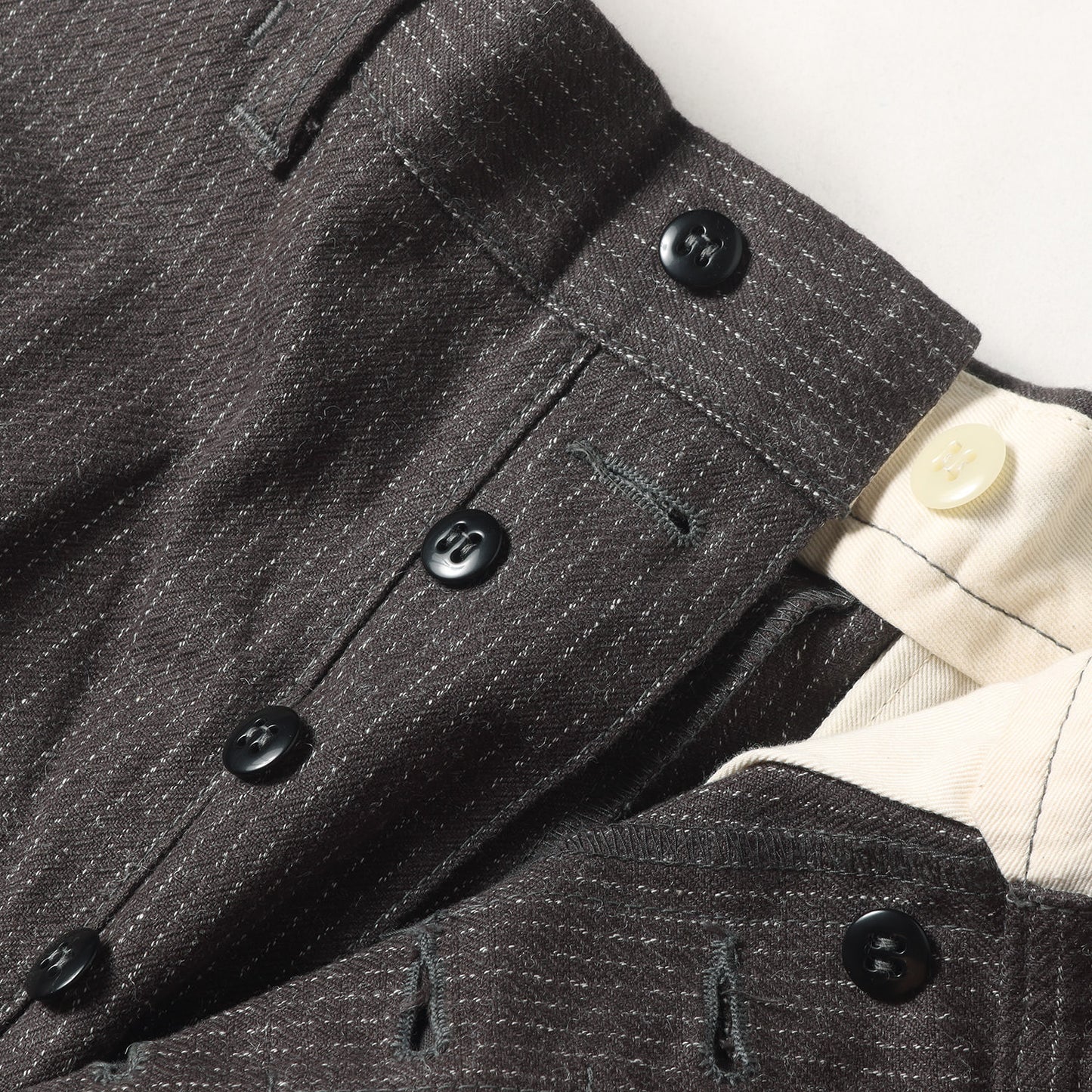 ストライプ コットン ワークパンツ