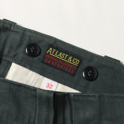 ヘリンボーンツイル ワークパンツ