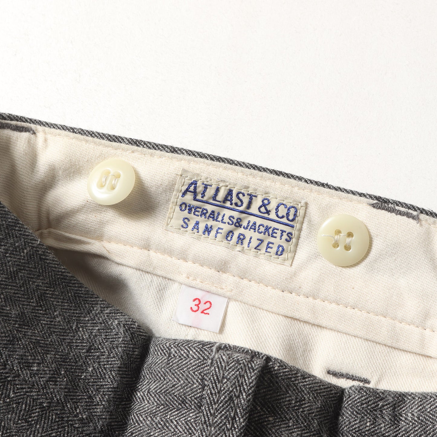 ヘリンボーン ツイル ワークパンツ