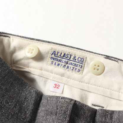 ヘリンボーン ツイル ワークパンツ