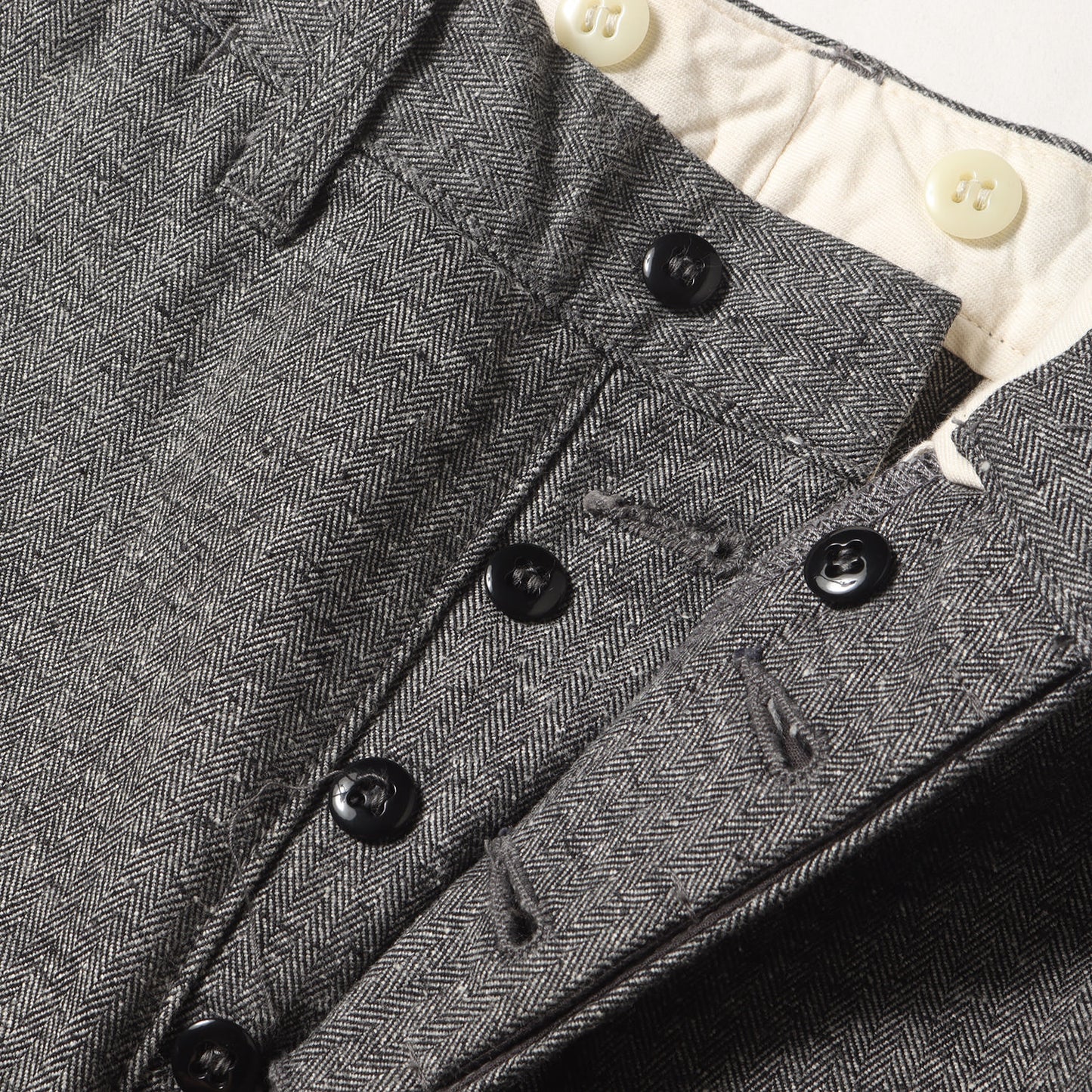 ヘリンボーン ツイル ワークパンツ