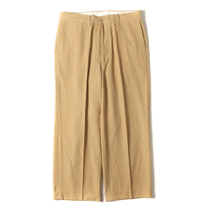 ストライプ リネン ワークパンツ