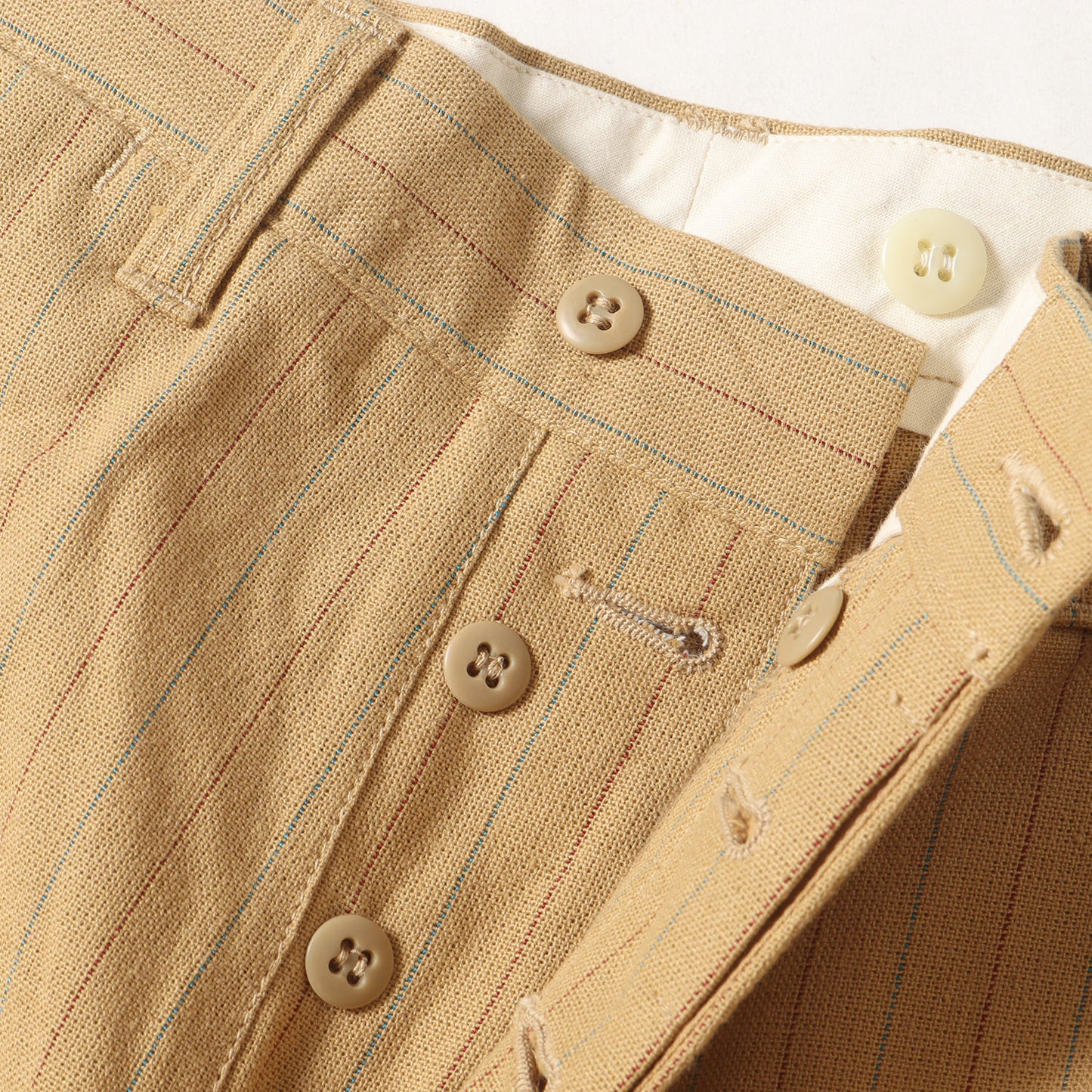 ストライプ リネン ワークパンツ