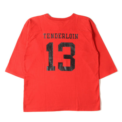 アックルプリント 7分袖 フットボール Tシャツ(T-COTTON NFL AX)