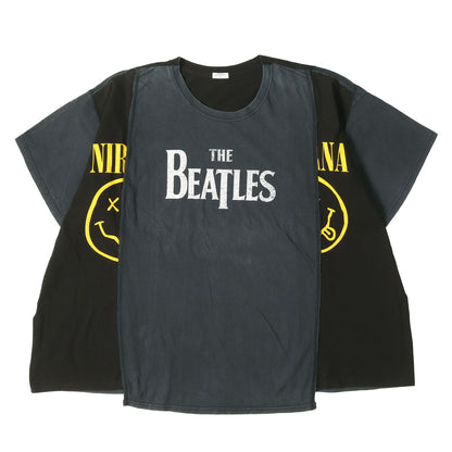 古着 再構築 リメイク バンド オーバーサイズ Tシャツ