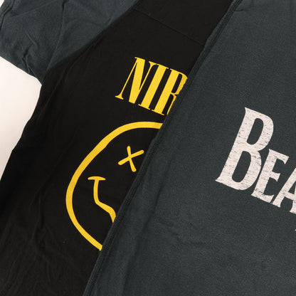 古着 再構築 リメイク バンド オーバーサイズ Tシャツ