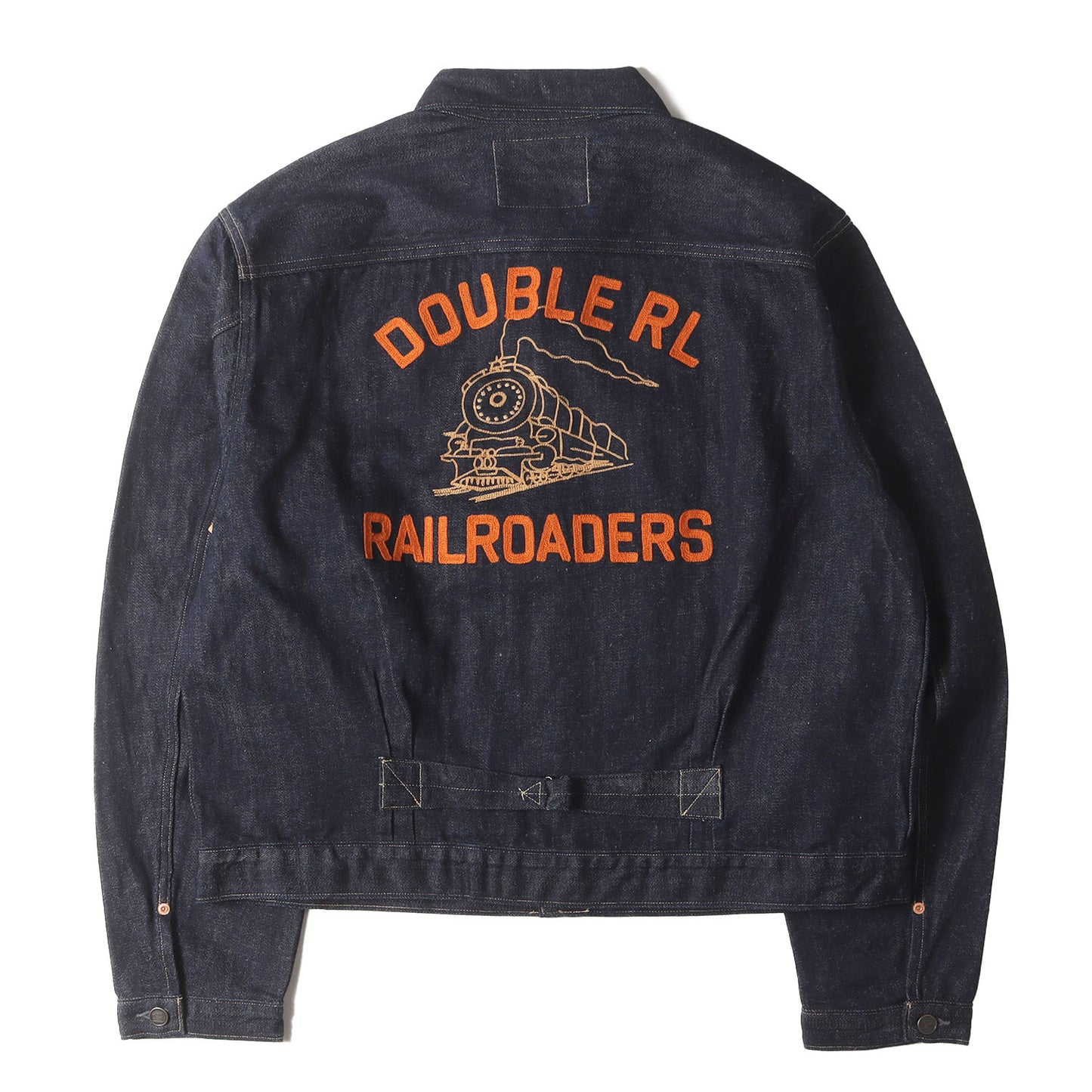 25SS レイルロード刺繍 ドックマン デニムジャケット (DOCKMAN JKT UNLINED TRUCKER JACKET)