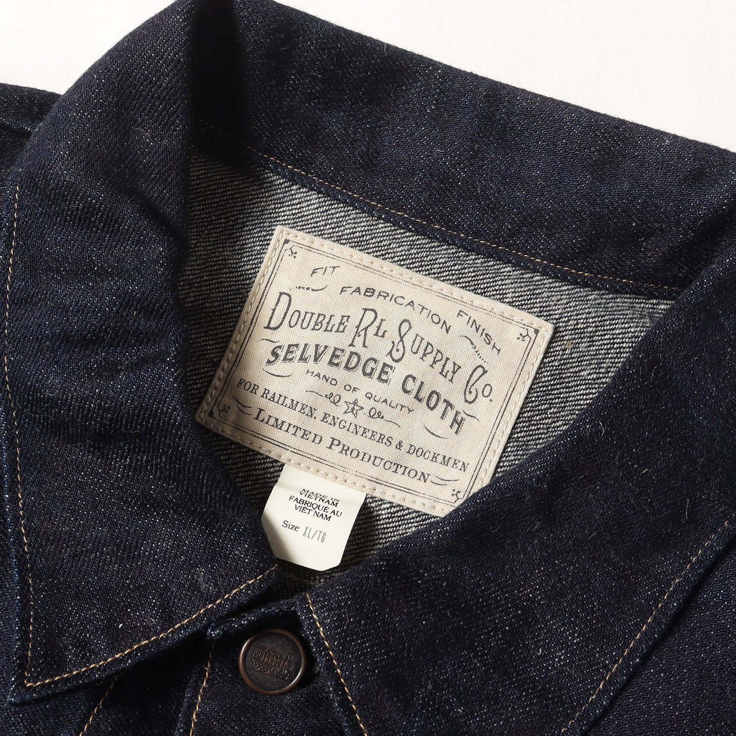 25SS レイルロード刺繍 ドックマン デニムジャケット (DOCKMAN JKT UNLINED TRUCKER JACKET)