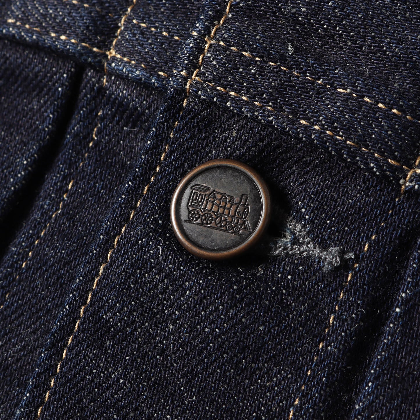 25SS レイルロード刺繍 ドックマン デニムジャケット (DOCKMAN JKT UNLINED TRUCKER JACKET)