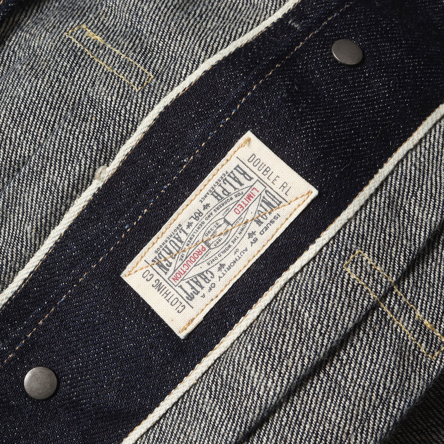 25SS レイルロード刺繍 ドックマン デニムジャケット (DOCKMAN JKT UNLINED TRUCKER JACKET)