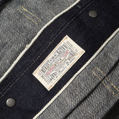 25SS レイルロード刺繍 ドックマン デニムジャケット (DOCKMAN JKT UNLINED TRUCKER JACKET)