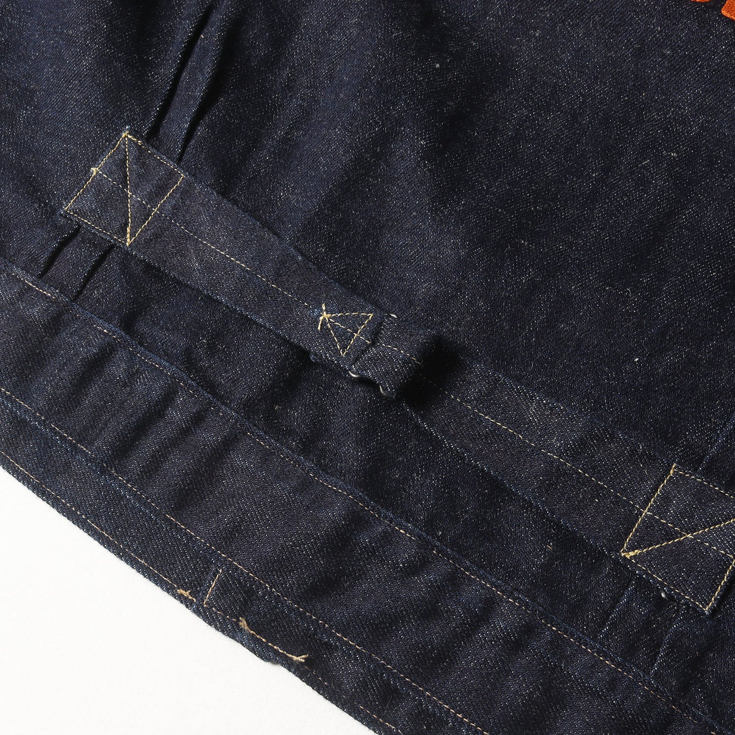25SS レイルロード刺繍 ドックマン デニムジャケット (DOCKMAN JKT UNLINED TRUCKER JACKET)
