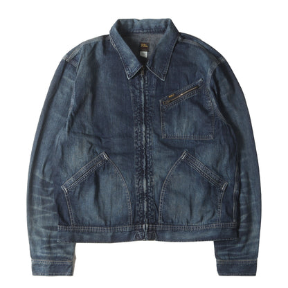 25SS ヴィンテージ加工 ワーク デニムジャケット (Leyton INDIGO DENIM JACKET)