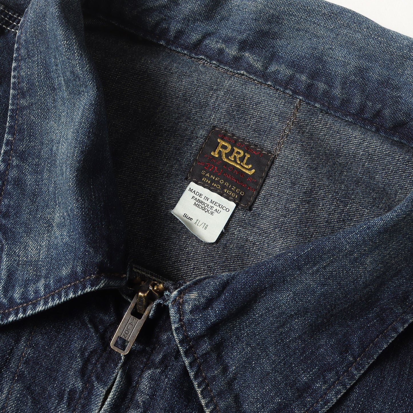 25SS ヴィンテージ加工 ワーク デニムジャケット (Leyton INDIGO DENIM JACKET)