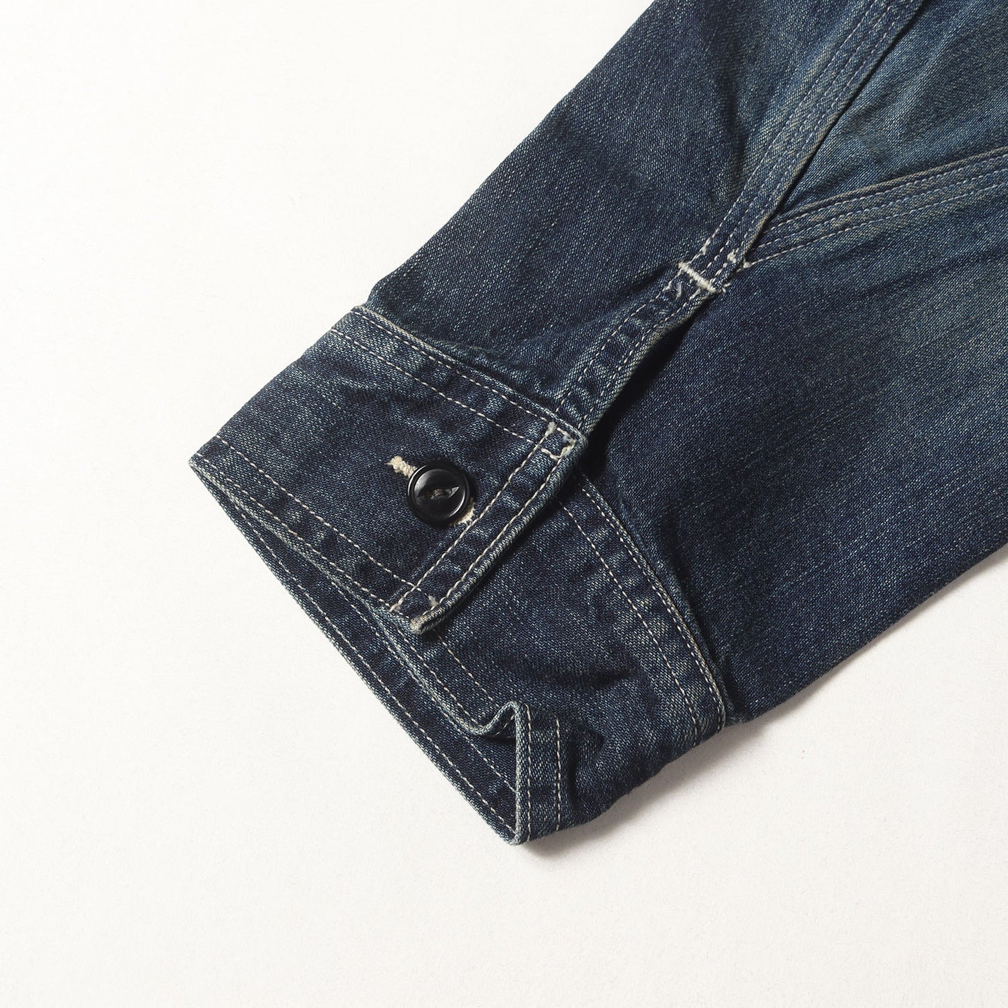 25SS ヴィンテージ加工 ワーク デニムジャケット (Leyton INDIGO DENIM JACKET)