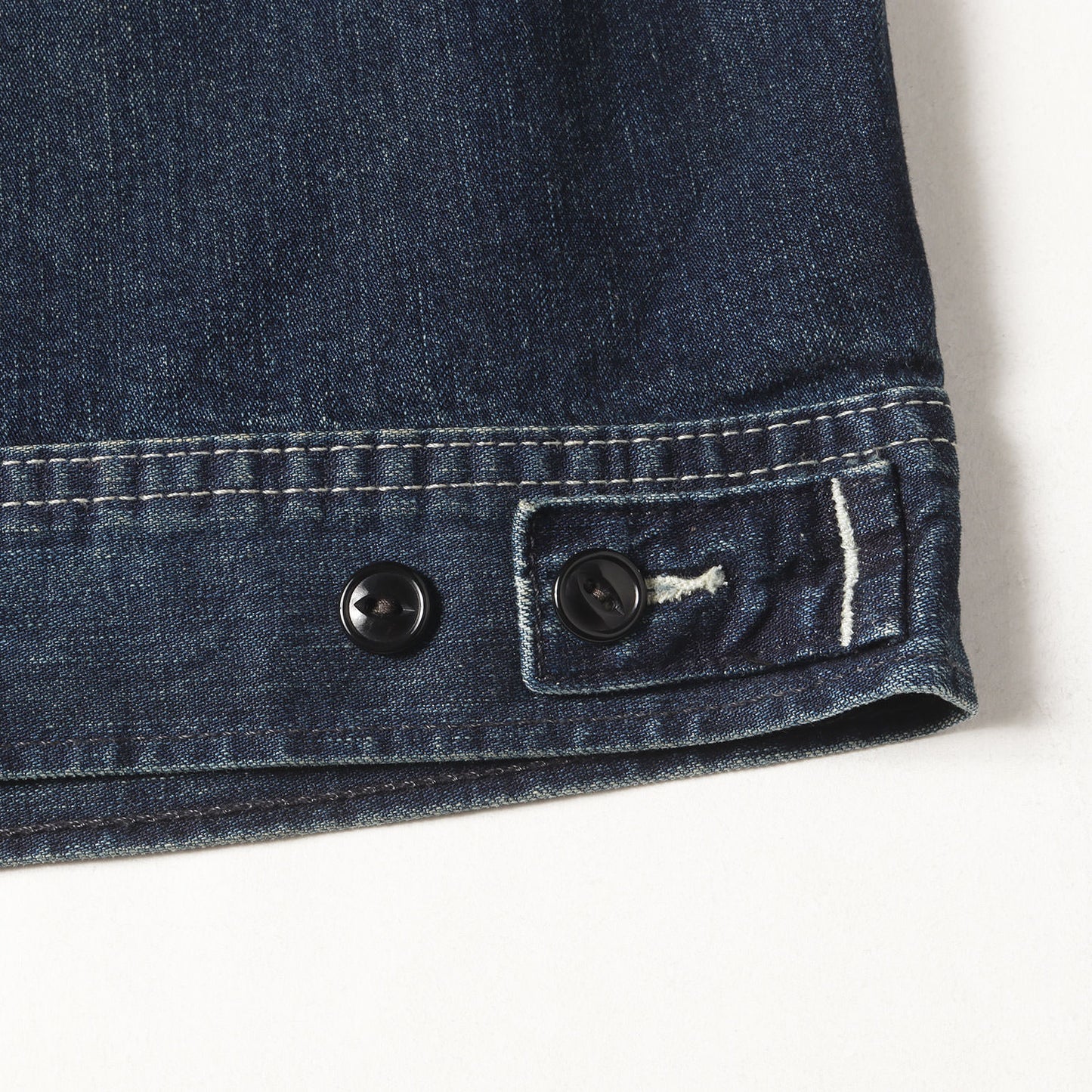 25SS ヴィンテージ加工 ワーク デニムジャケット (Leyton INDIGO DENIM JACKET)
