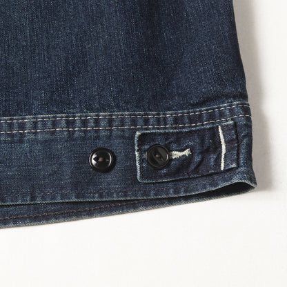 25SS ヴィンテージ加工 ワーク デニムジャケット (Leyton INDIGO DENIM JACKET)