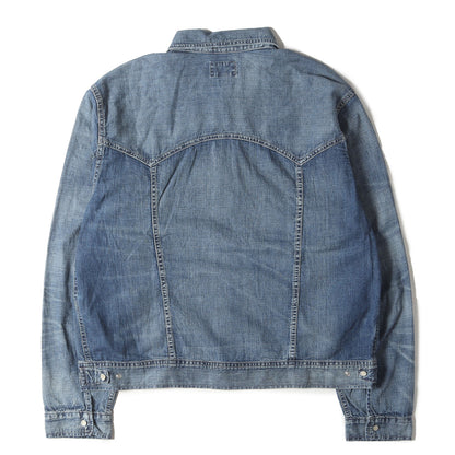 [近年モデル] ヴィンテージ加工 デニム ウエスタン ジャケット (Hewson Indigo Denim Western Jacket)