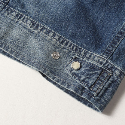 [近年モデル] ヴィンテージ加工 デニム ウエスタン ジャケット (Hewson Indigo Denim Western Jacket)