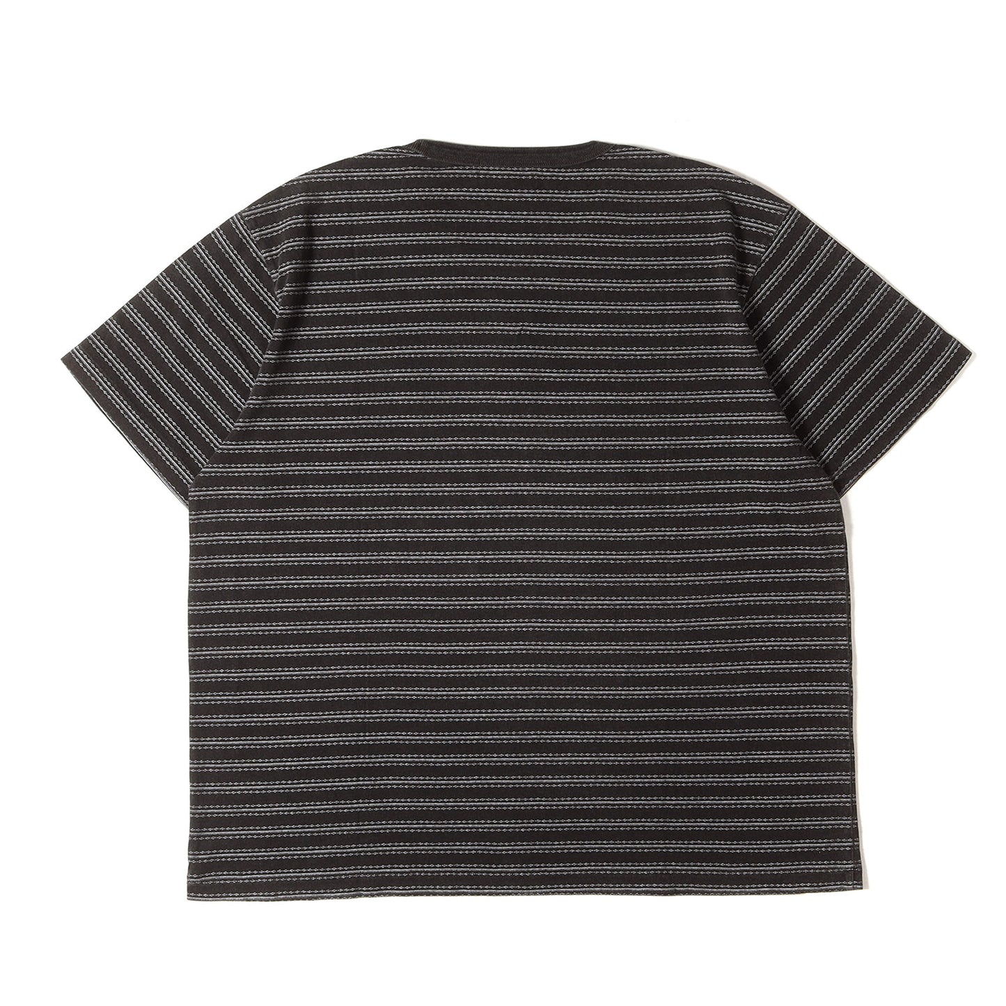 [近年モデル] ヴィンテージ加工 ボーダープリント クルーネック Tシャツ
