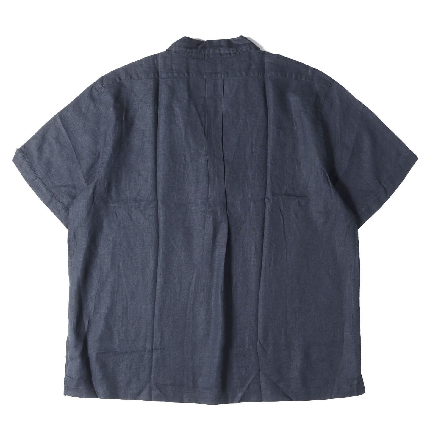 23SS ×BAIRD McNUTT アイリッシュリネン オープンカラー 半袖 ボタンシャツ