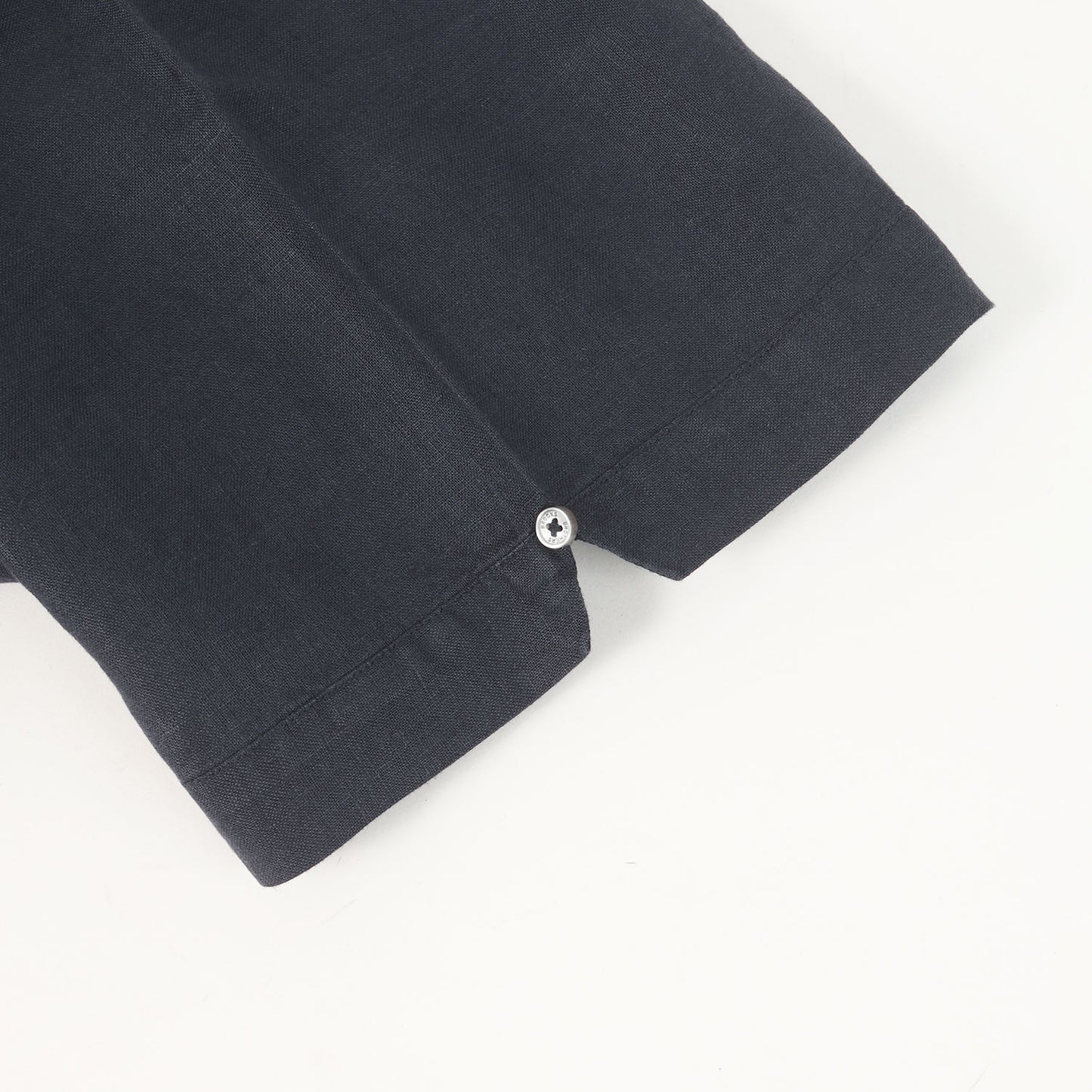 23SS ×BAIRD McNUTT アイリッシュリネン オープンカラー 半袖 ボタンシャツ