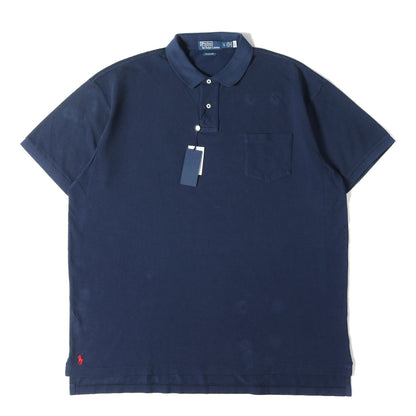 [復刻 近年モデル] ウォッシュ加工 ビッグサイズ 裾ポニー 鹿の子 ポロシャツ (THE BIG SHIRT)