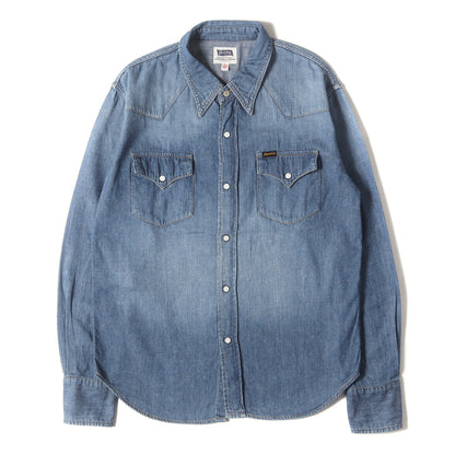 ヴィンテージ加工 デニム ウエスタンシャツ