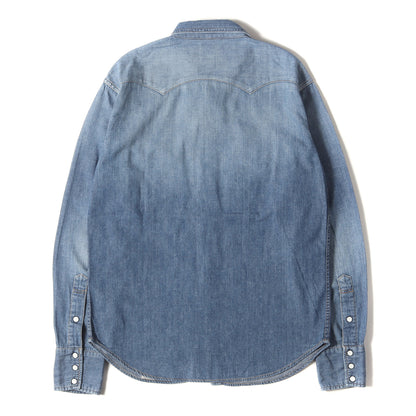ヴィンテージ加工 デニム ウエスタンシャツ