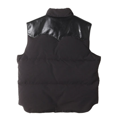 レザーヨーク 60/40クロス ダウンベスト (LEATHER YOKE DOWN VEST)