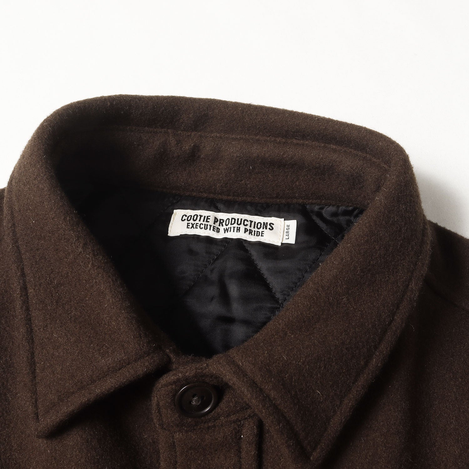 ジャケット・アウター COOTIE 22AW CA/W Melton CPO Jacket S COOTIE / CA/W Melton CPO Jacket -Gray-