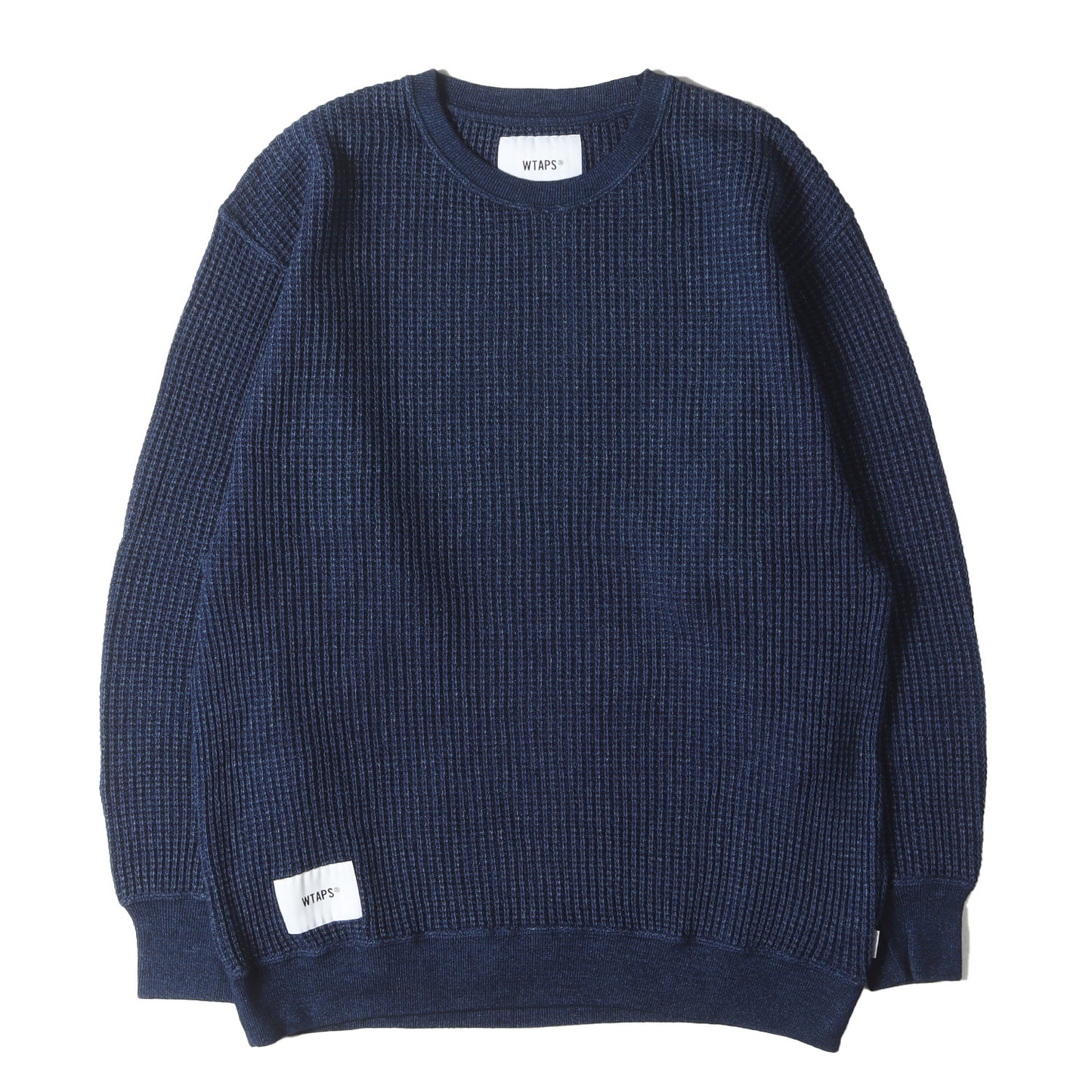 22SS インディゴ ワッフルニット セーター(ALL 02 SWEATER COTTON 04 INDIGO)