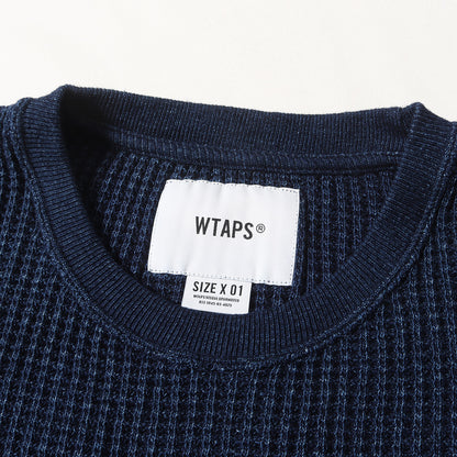 22SS インディゴ ワッフルニット セーター(ALL 02 SWEATER COTTON 04 INDIGO)