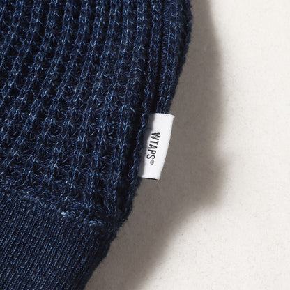 22SS インディゴ ワッフルニット セーター(ALL 02 SWEATER COTTON 04 INDIGO)