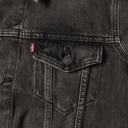 25SS 先染めブラック USED加工 3rd デニムジャケット / TYPE 3 Tracker Jacket 72334-0584