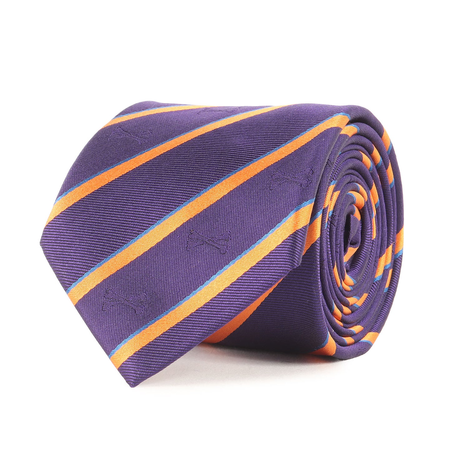 クロスボーン レジメンタル シルク ネクタイ