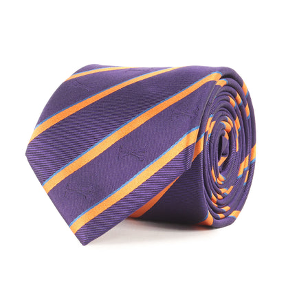 クロスボーン レジメンタル シルク ネクタイ