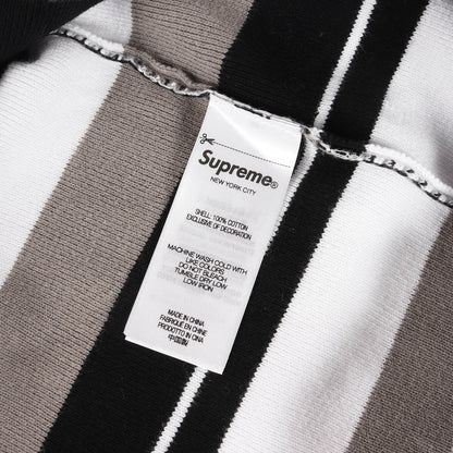 24AW ボーダー ジップ ロングスリーブ ポロシャツ(Stripe Zip L/S Polo)