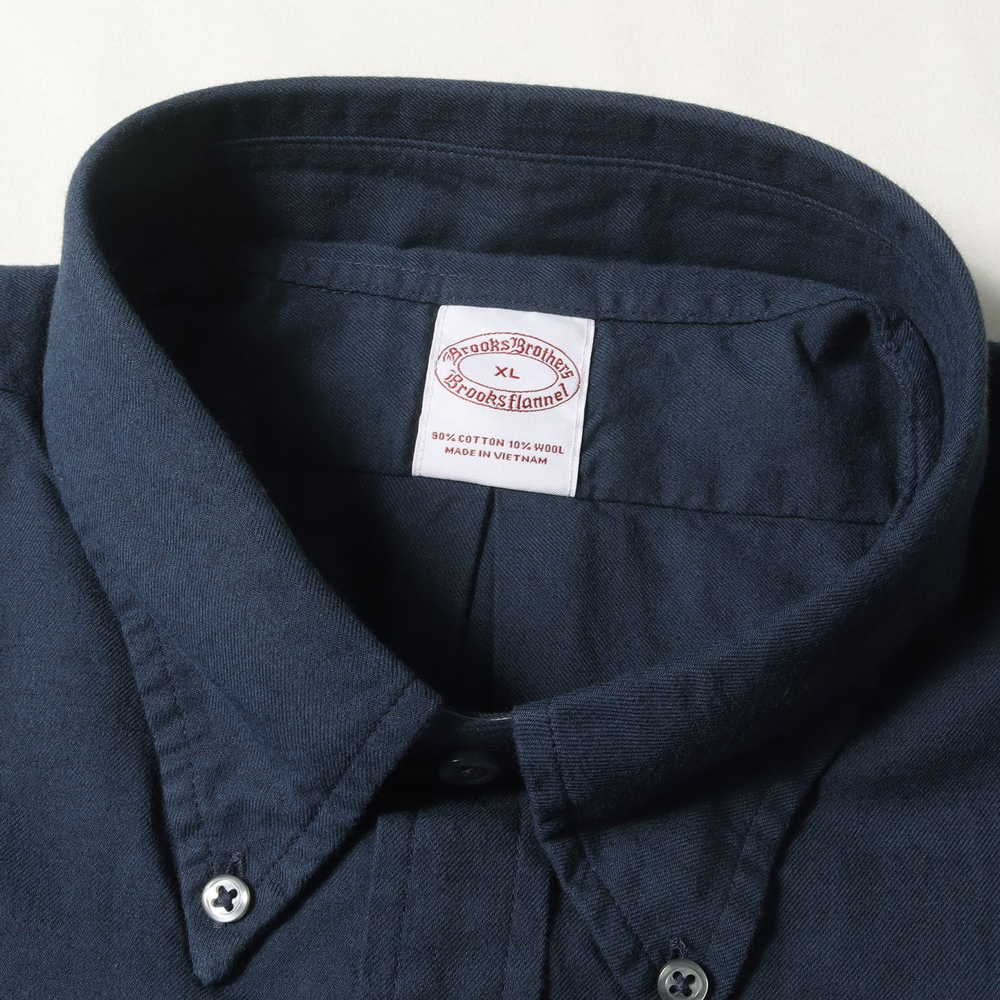 22AW コットン/ウール ツイル ボタンダウンシャツ