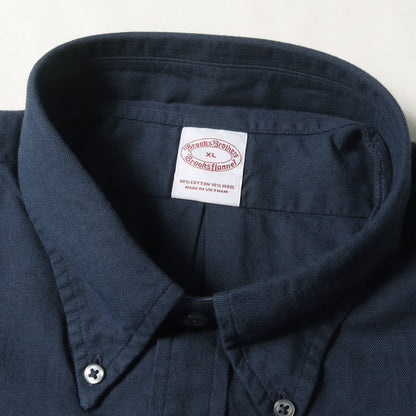 22AW コットン/ウール ツイル ボタンダウンシャツ