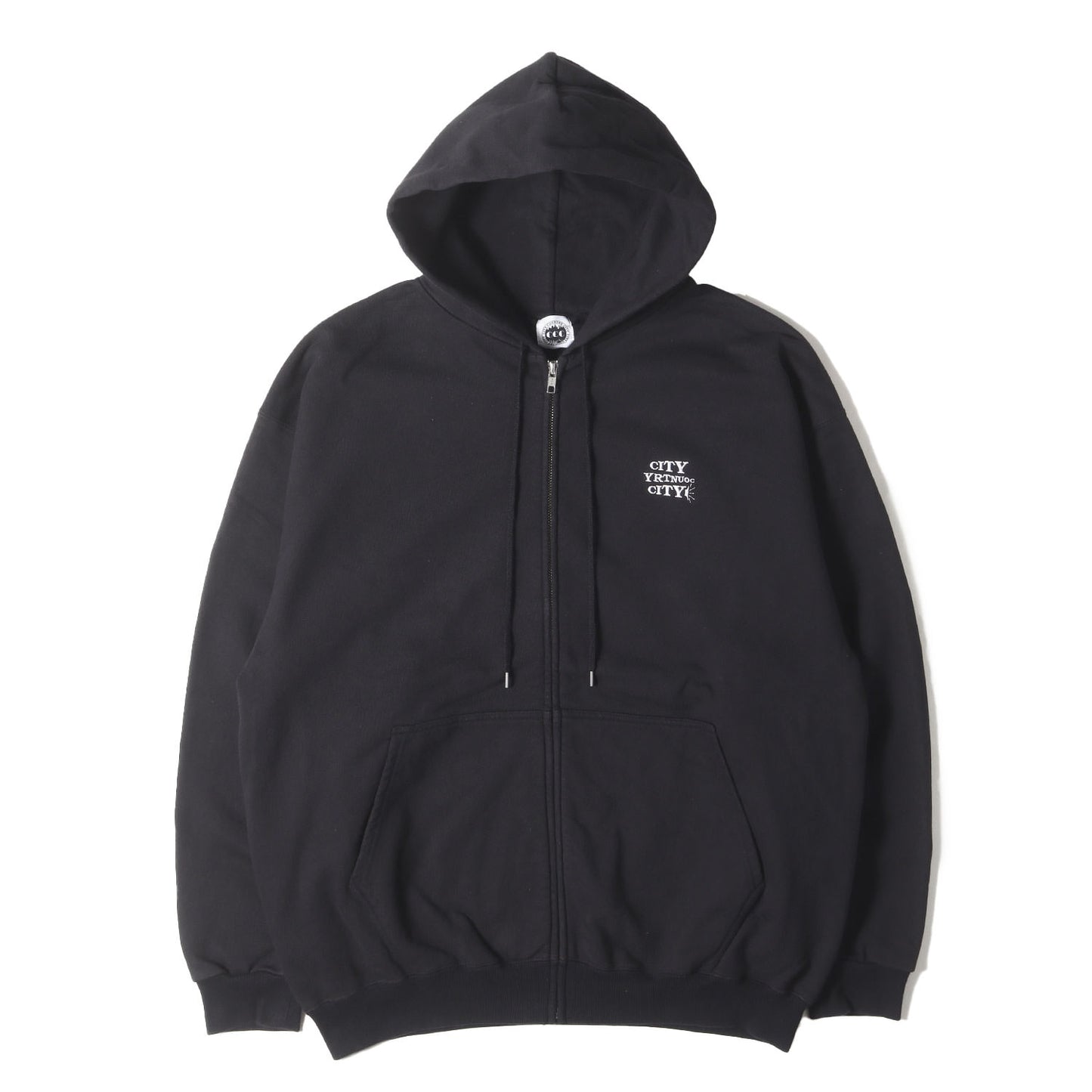 ブランドロゴ フルジップ スウェットパーカー(EMBROIDERED LOGO ZIP UP COTTON)