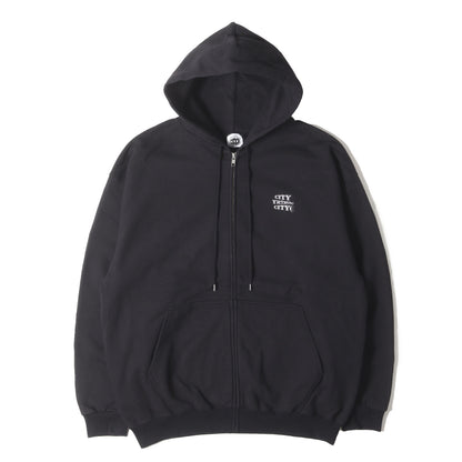 ブランドロゴ フルジップ スウェットパーカー(EMBROIDERED LOGO ZIP UP COTTON)