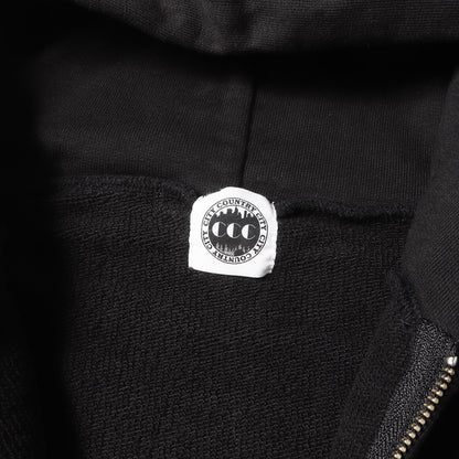 ブランドロゴ フルジップ スウェットパーカー(EMBROIDERED LOGO ZIP UP COTTON)