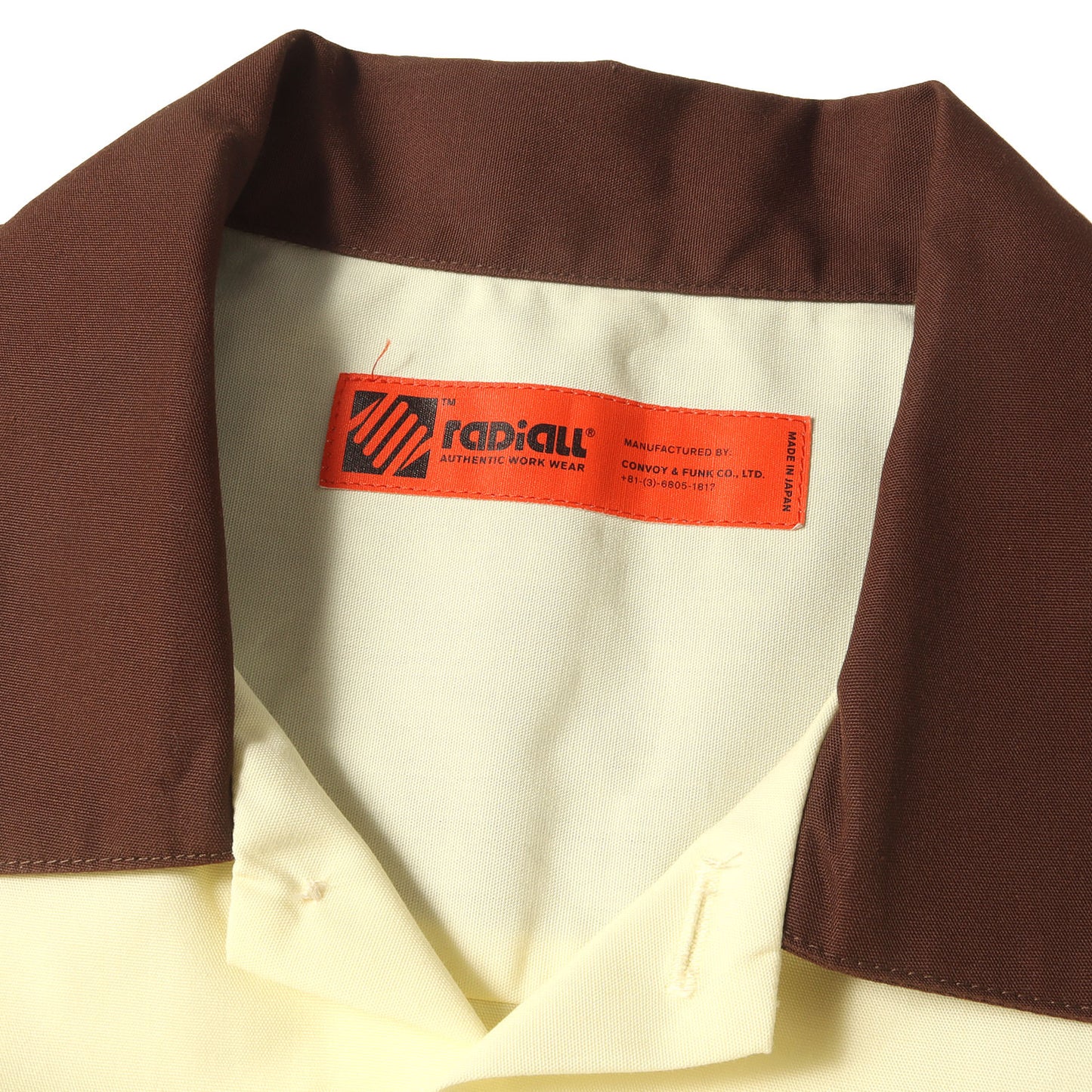 22AW ワッペン付き 2トーン ワークシャツ(TRUE DEAL REGULAR COLLARED SHIRT L/S)