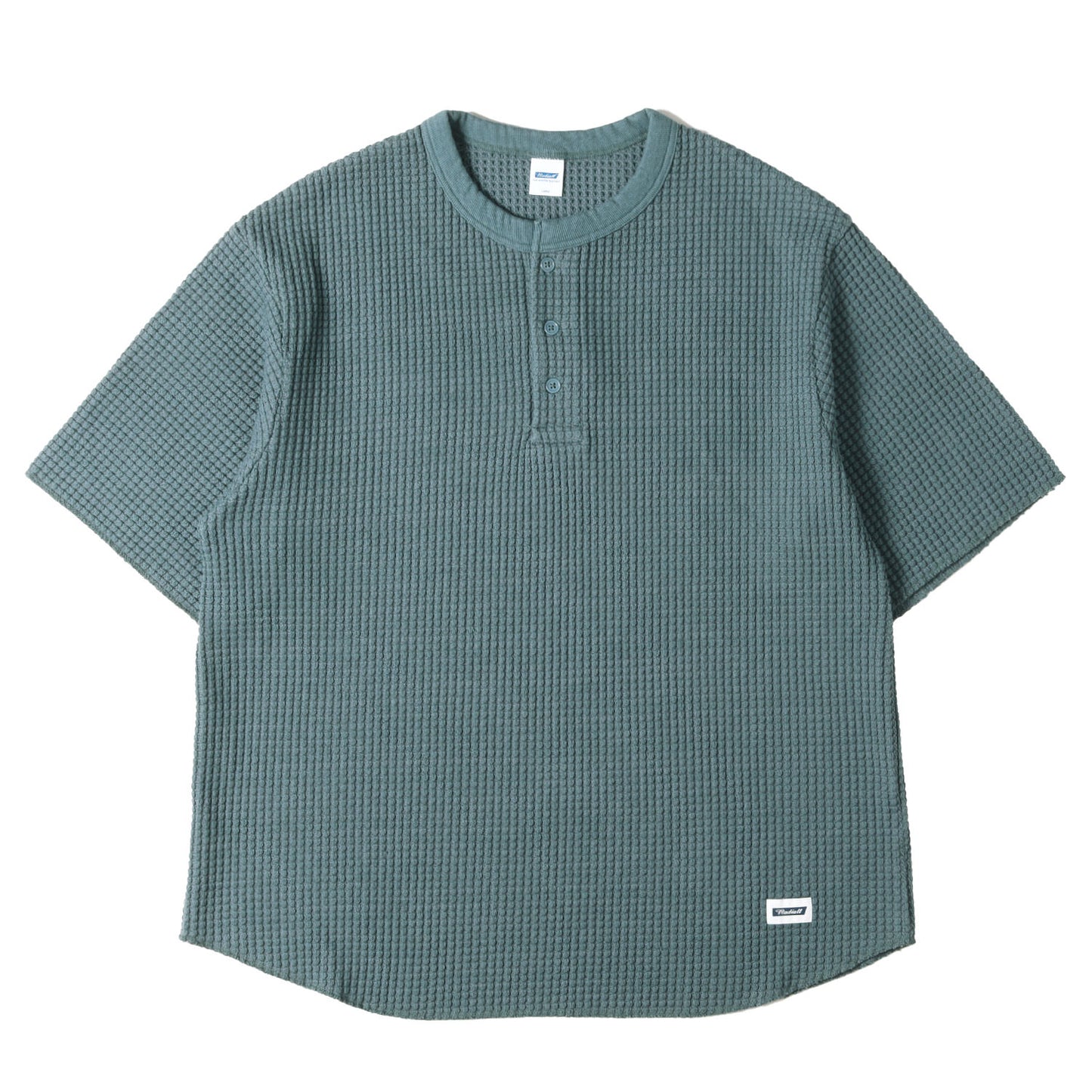 25SS ビッグワッフル ヘンリーネック Tシャツ(BIG WAFFLE HENLEY NECK SHIRT S/S)