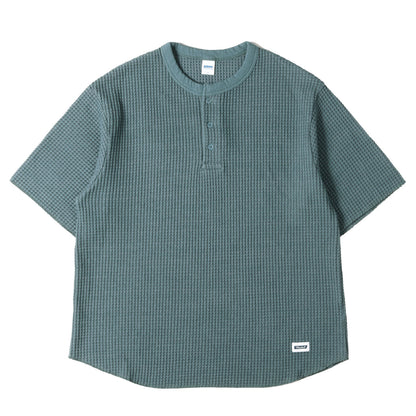 25SS ビッグワッフル ヘンリーネック Tシャツ(BIG WAFFLE HENLEY NECK SHIRT S/S)