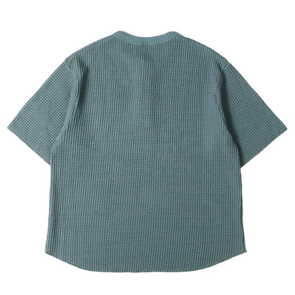 25SS ビッグワッフル ヘンリーネック Tシャツ(BIG WAFFLE HENLEY NECK SHIRT S/S)
