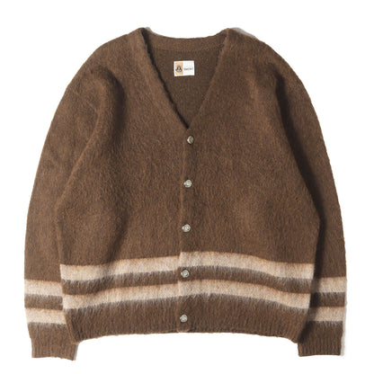 24AW ボーダー モヘヤニット カーディガン(VINTAGE MOHAIR CARDIGAN)