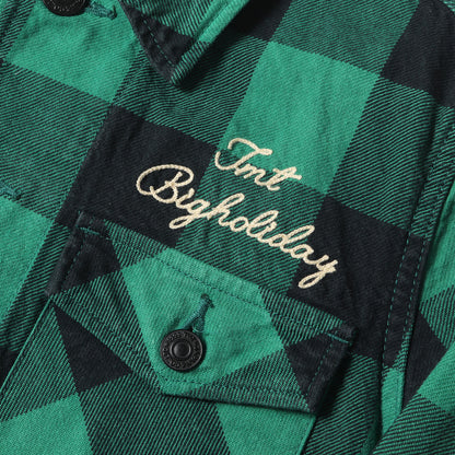 ピースダイ バッファローチェック ネルシャツ(PIECE DYED BUFFALO CHECK SHIRTS)