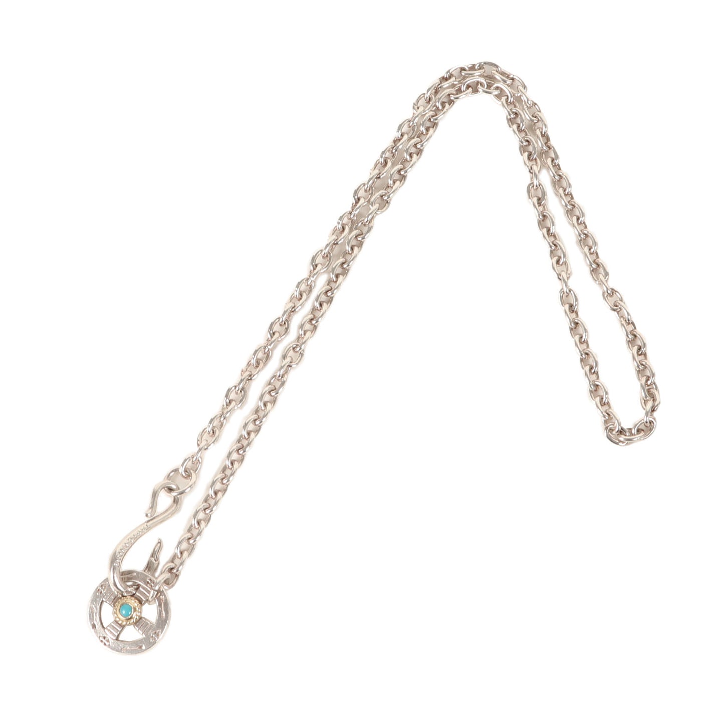 金縄目ターコイズ ネイティブホイール付き イーグルフック 太丸チェーン